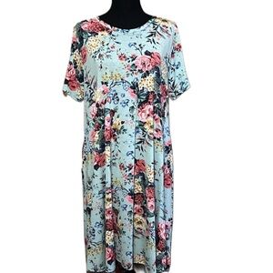 Women’s lightweight polyester Floral Print Swing Dress Size IX
